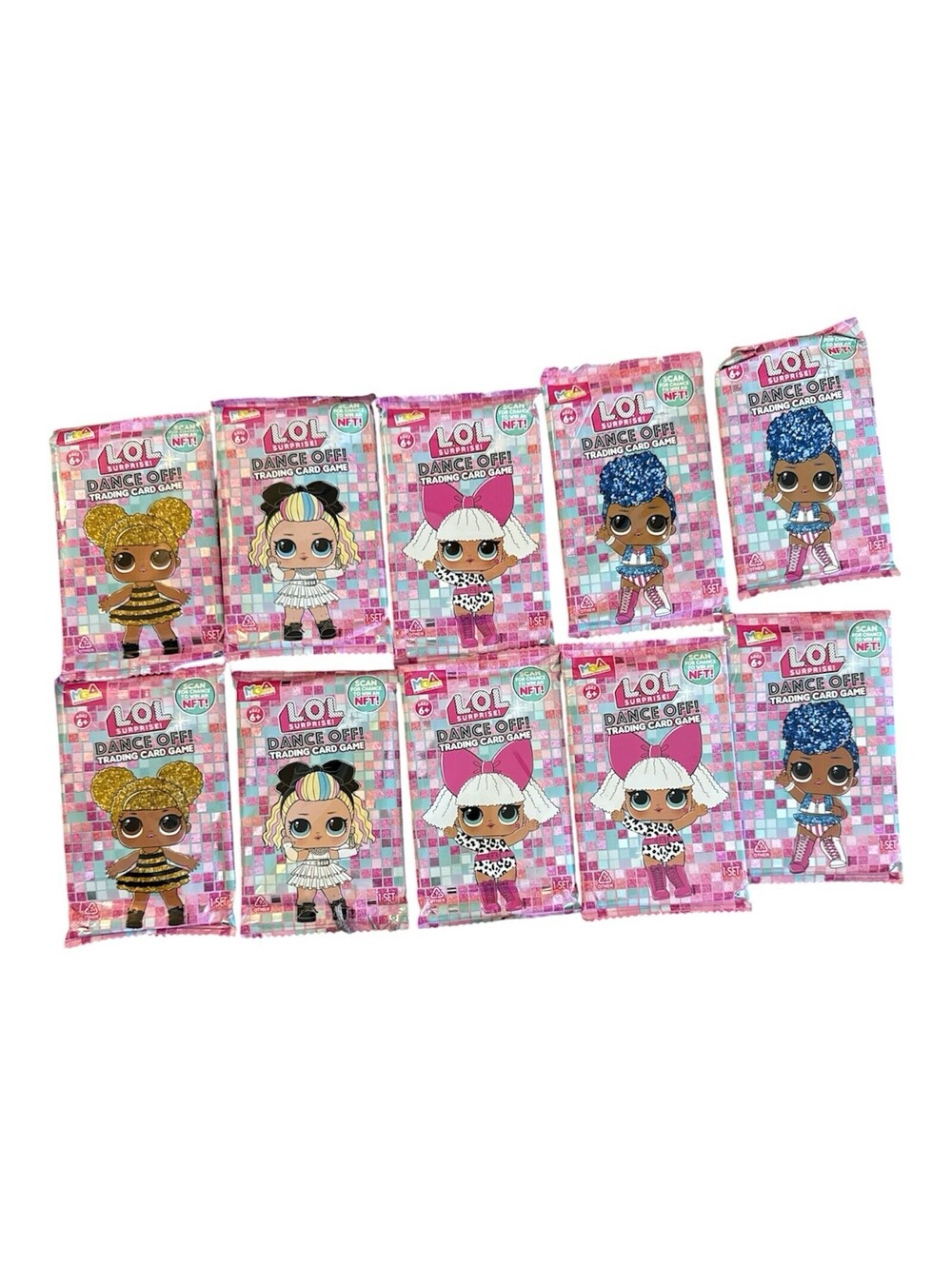 LOL Doll Trading Cards Sealed New 10 Packs Of 8 Cards Each Total 80 Cards